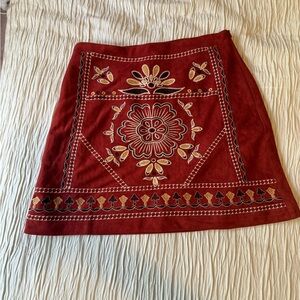 Francesca’s Fall Print Skirt